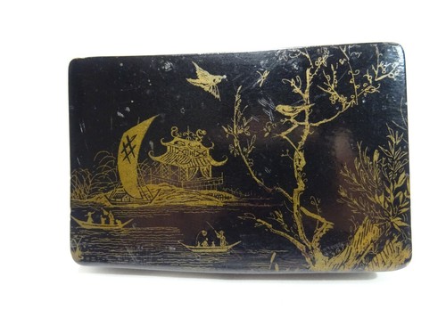 Ancienne boite coffret - ancienne, laque