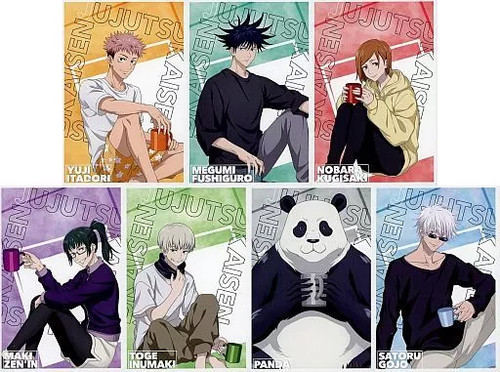 Jujutsu kaisen postcard - jujutsu, set