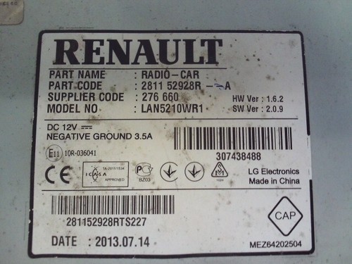 Autoradio recepteur renault - ,