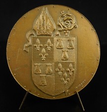 Medal Abbey of Royaumont coat of arms Cistercian monastery Asnières-sur-Oise