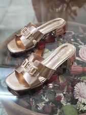 Ciabattes Femme Métal Cuivre