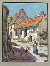 Belle Aquarelle Scène de