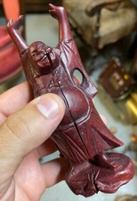 Bouddha Ancien Bois Sculpté Chine China Chinese