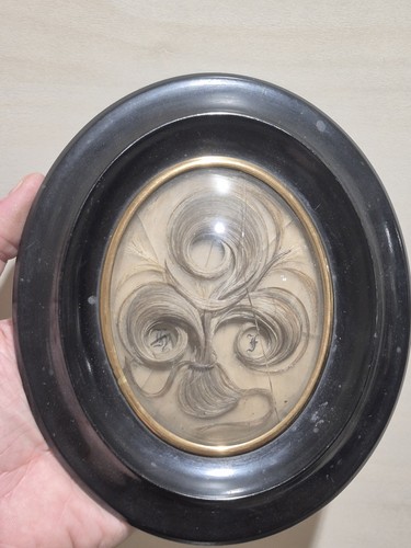 Reliquaire ancien cheveux - ancien,