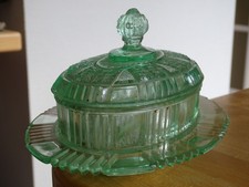 VALLERYSTHAL OURALINE ANCIEN BEURRIER VERRE MOULER SIGNER