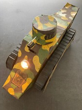 TANK FT 17 MECANIQUE JOUET FRANCAIS ROLLET WW2