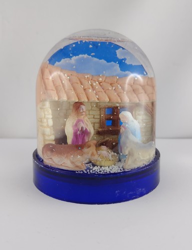 Boule neige crèche étable - neige,