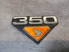 Logo cache latéral droit pate cassée OCCASION CB350 K4 HONDA 87125-344-671OCC
