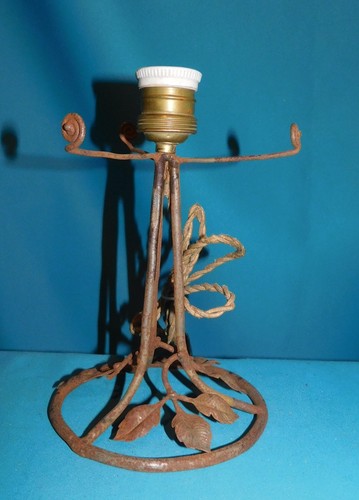 Ancien pied lampe fer - pied,