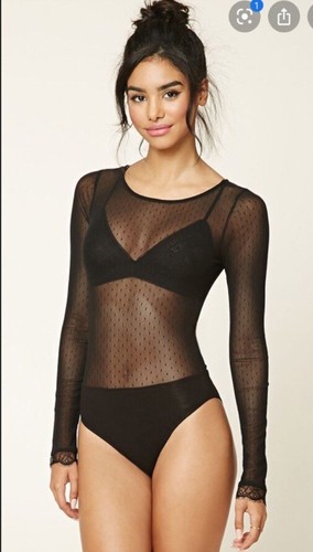 Nwt black sheer lace - nwt, bodysuit