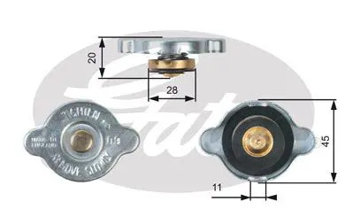 Bouchon radiateur rc124 - de,