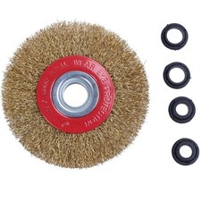 3X Roue de Brosse Métallique