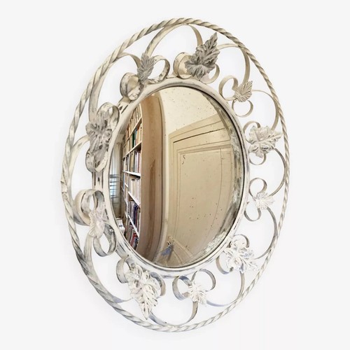 Miroir convexe fer forgé - miroir,