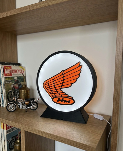 Enseigne honda moto vintage - honda, hm