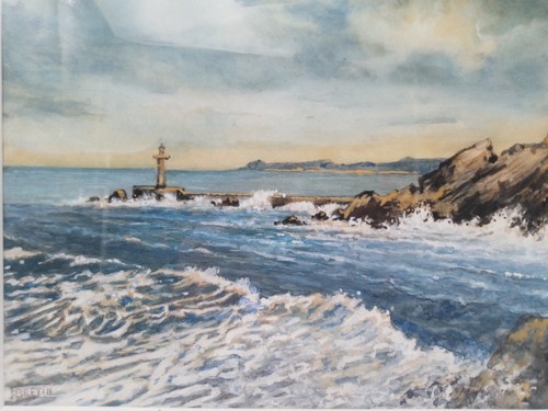 Tableau aquarelle paysage - tableau, "
