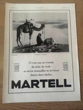 Publicité 1936 Cognac MARTEL Sahara/Gant NEYRET Sphinx/BURBERRYS Paris - 2491