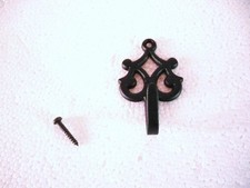 Lot 2 crochet laiton noir mat