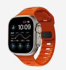 Bracelet Sport élastique en Silicone pour Apple Watch, 45mm 38mm 42mm 44mm 49mm