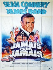 JAMAIS PLUS JAMAIS james bond 007 sean connery   affiche cinema 