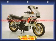 HONDA CX 500 Turbo CX500T CX500 T 1981 (1981-1983) : Fiche Moto #000895