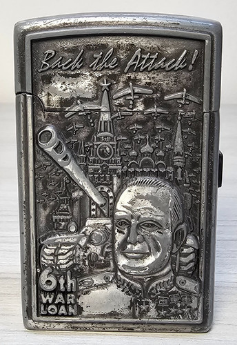 Rare ancien briquet gaz - à, sur