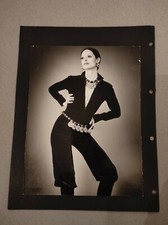 2 Photos de mode années 1980 format 24x18cm - femme, runway fashion model