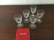 5 verres à goutte en cristal de Baccarat (prix pour le lot)