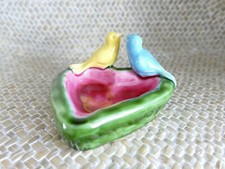 RARE Vide-poche cœur faïence Malicorne 1950 signé JPD Jacqueline Frénéhard