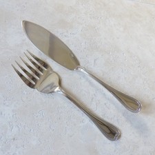 CHRISTOFLE MALMAISON COUVERT DE SERVICE A POISSON  métal argenté TBE