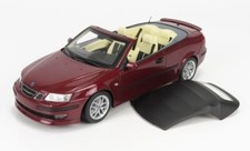 SAAB 9-3 AERO CONVERTIBLE 2005 RED CABRIOLET DNA DNA000087 1/18 RESINE