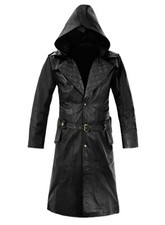 Manteau trench d'hiver long en