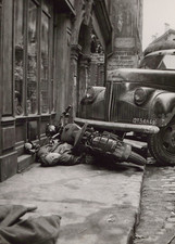 Accident de moto, Tirage vintage de presse, ca.1940 Accident de moto, Tirage vin