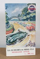 Programme officiel Les 24 heures du Mans 1954 Géo Ham