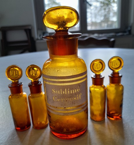 Anciens flacons pharmacie - 5,