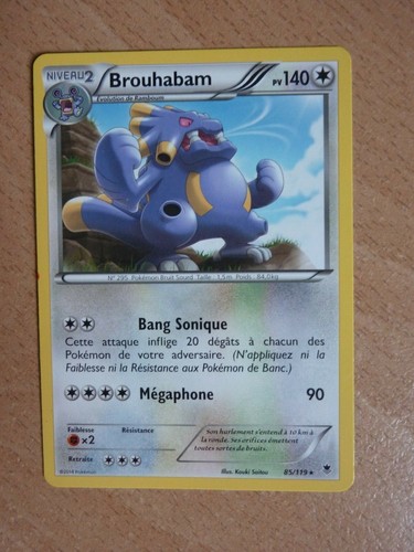Carte pokémon rare brouhabam - carte,