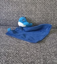 A2 Doudou carré bleu Baleine Dauphin Air Tahiti Nui