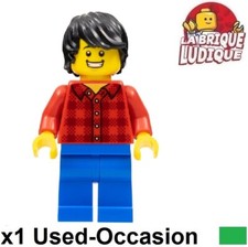 Lego Figurine Minifig City homme Dragon Boat Race Spectator chemise hol158 USED