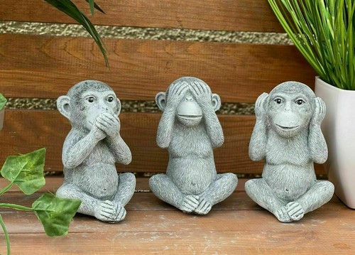 Sculpture pierre singe - sculpture,