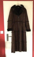 Manteau Long Peau Retournée  marron - SINEQUANONE - Femme - Taille 40