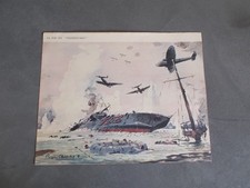 IMAGE DE LA REVUE.LA MARINE FRANCAISE DEPUIS L'ARMISTICE.DESSIN ROGER CHAPELET.