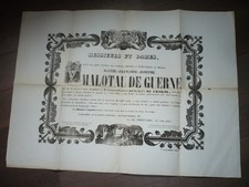 AFFICHE FUNERAIRE FUNERAILLES