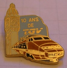 pin's 10 ans de TGV BEFFROI