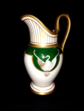 ROVINA -EPINAL PORCELAINE  POT A CREME -CYGNE DECOR EMPIRE -JS Jean Schmitt N°2
