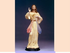 Statue Jésus Miséricordieux CM 41 IN Poudre De Albâtre Fabriqué À Italy