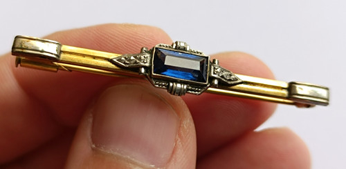 Broche plaqué oria - plaqué, or