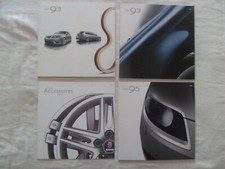 SAAB 9-3 9-5 + ACCESSOIRES / lot de 4 catalogues brochures dépliant publicitaire