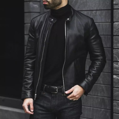 Nouveau blouson cuir noir - nouveau,