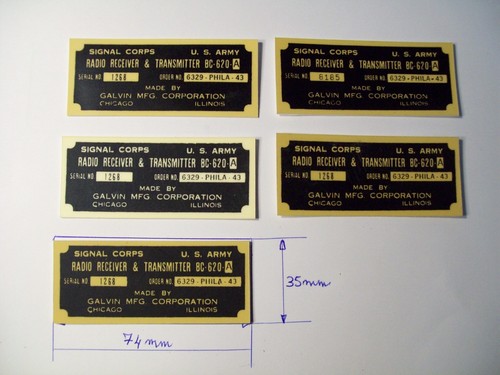 Militaria plaques signal - militaria,