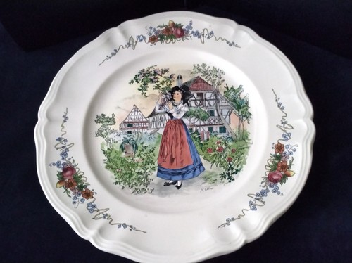 Grand plat faïence de - faïence,