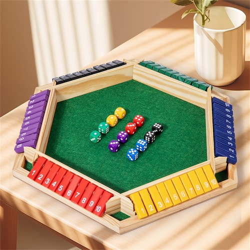Jeu dés shut the box - shut, box,
